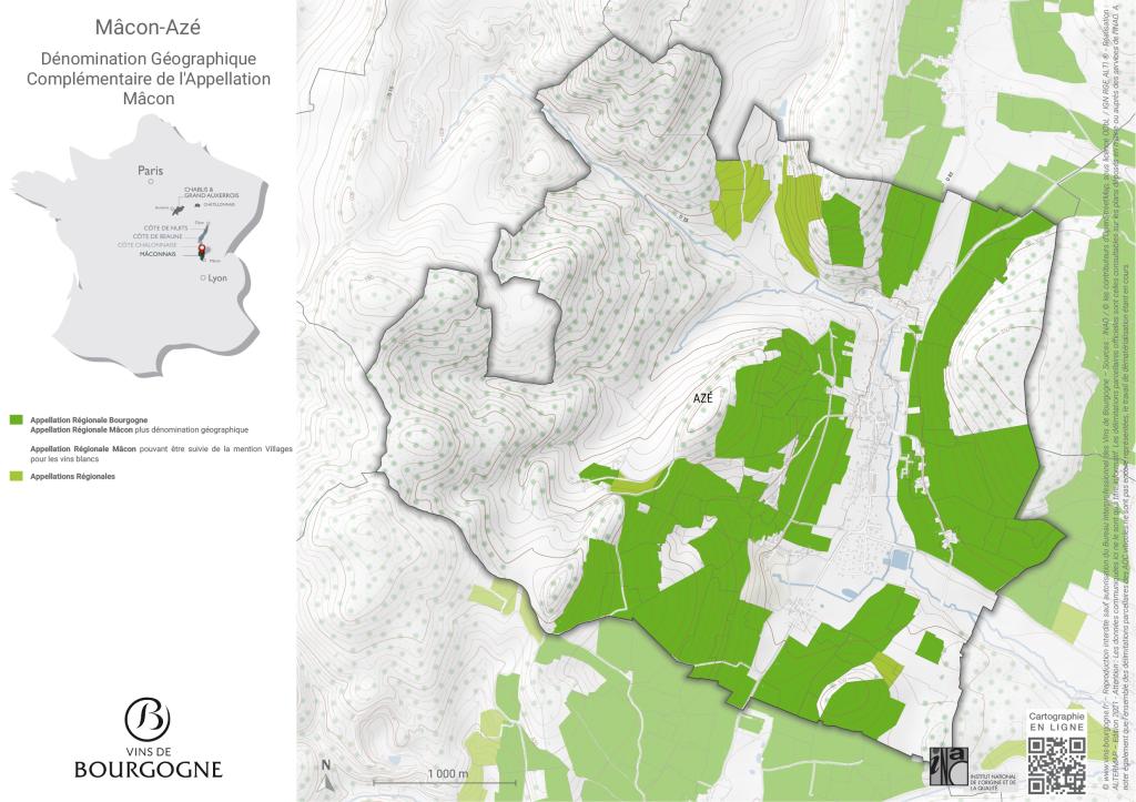 Map Mâcon-Azé