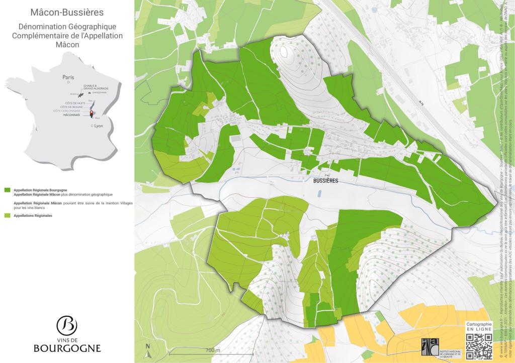 CARTES DE L'APPELLATION Mâcon-Bussières