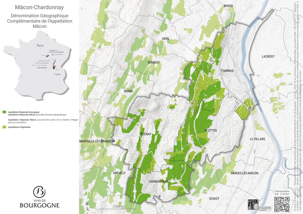 Map Mâcon-Chardonnay