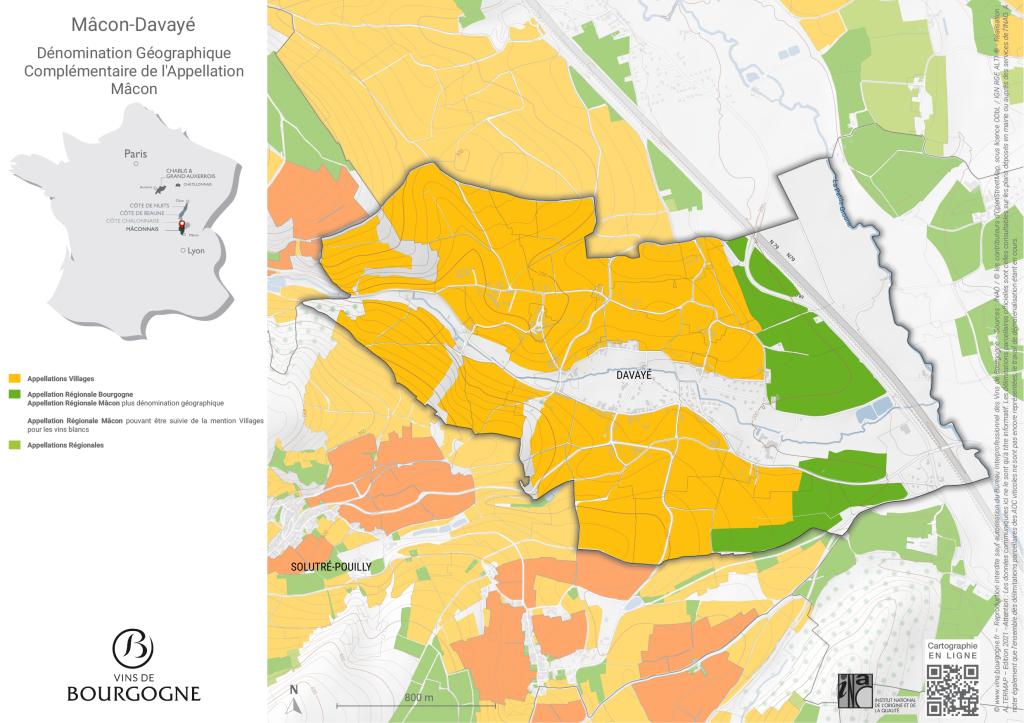 Map Mâcon-Davayé