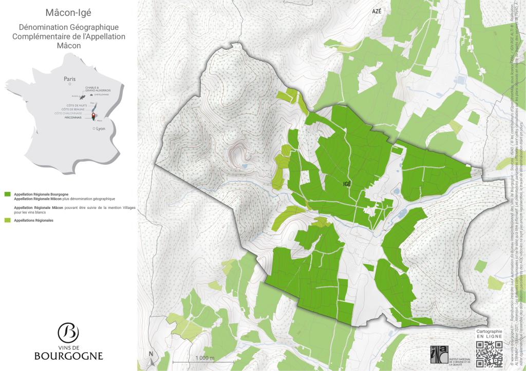 Map Mâcon-Igé