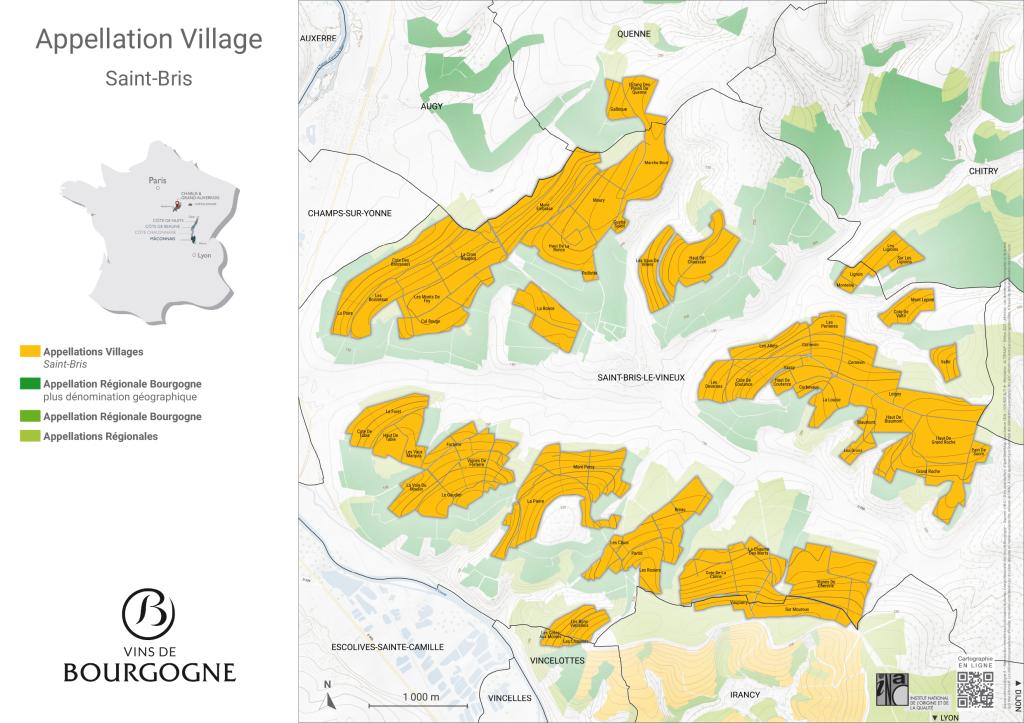 CARTES DE L'APPELLATION Saint-Bris
