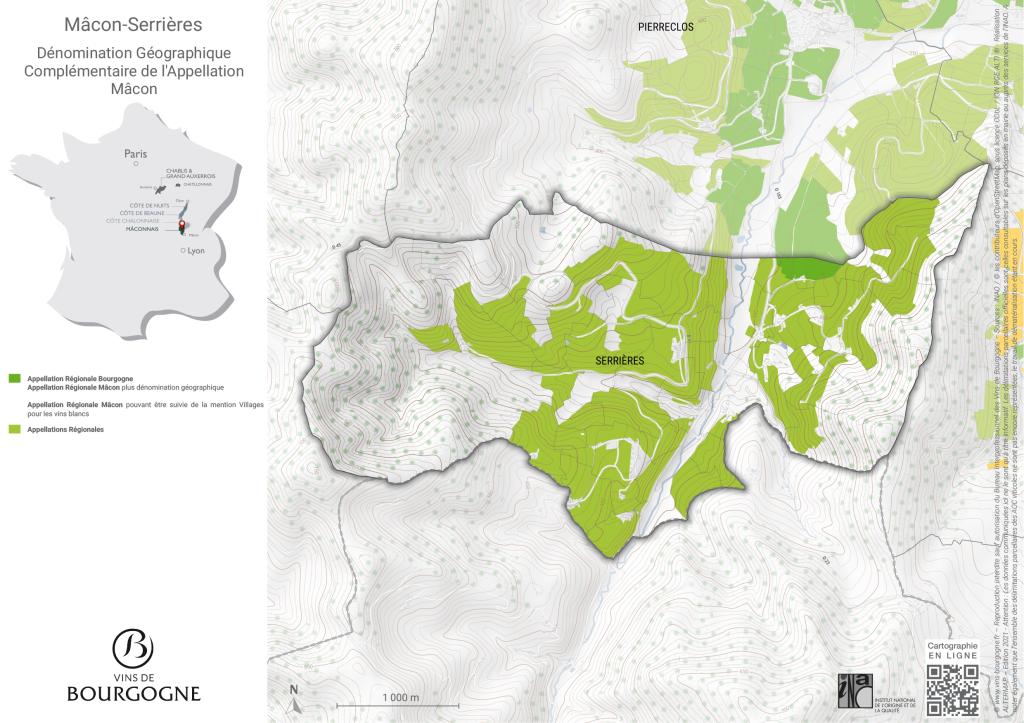 CARTES DE L'APPELLATION Mâcon-Serrières