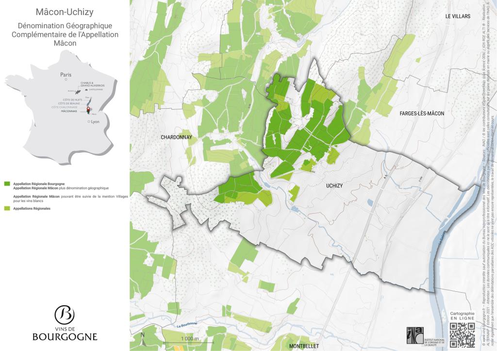 CARTES DE L'APPELLATION Mâcon-Uchizy