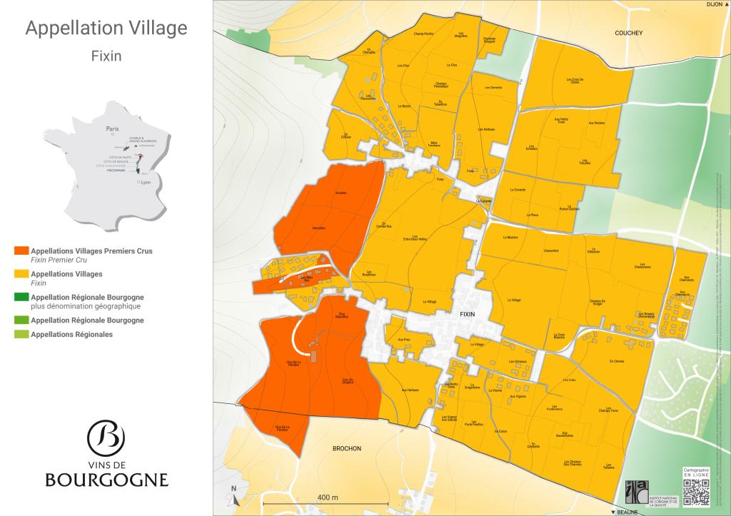 CARTES DE L'APPELLATION Fixin