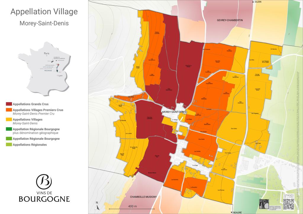 CARTES DE L'APPELLATION Morey-Saint-Denis