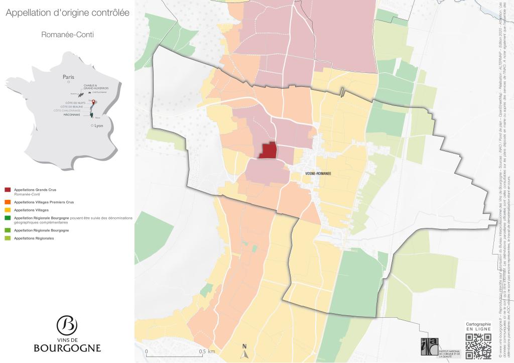 CARTES DE L'APPELLATION Romanée-Conti