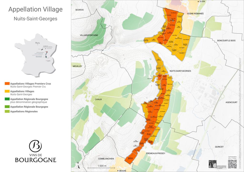 Map Nuits-Saint-Georges