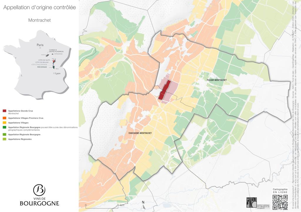 CARTES DE L'APPELLATION Montrachet