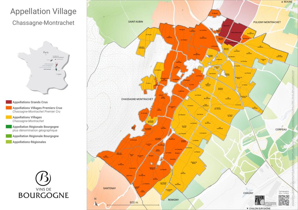 Map Chassagne-Montrachet