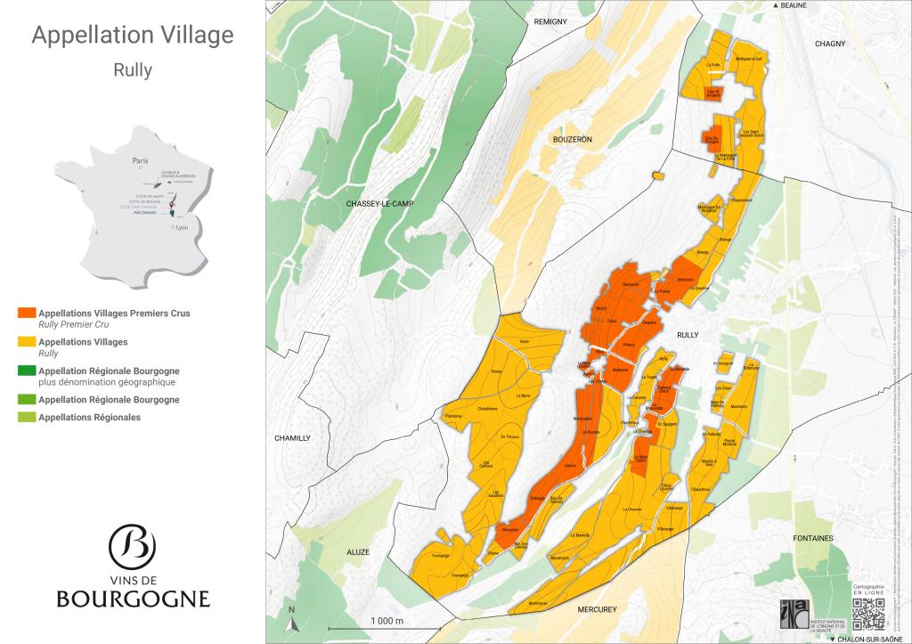 CARTES DE L'APPELLATION Rully