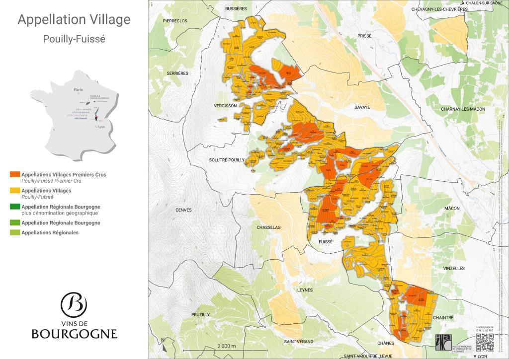 CARTES DE L'APPELLATION Pouilly-Fuissé