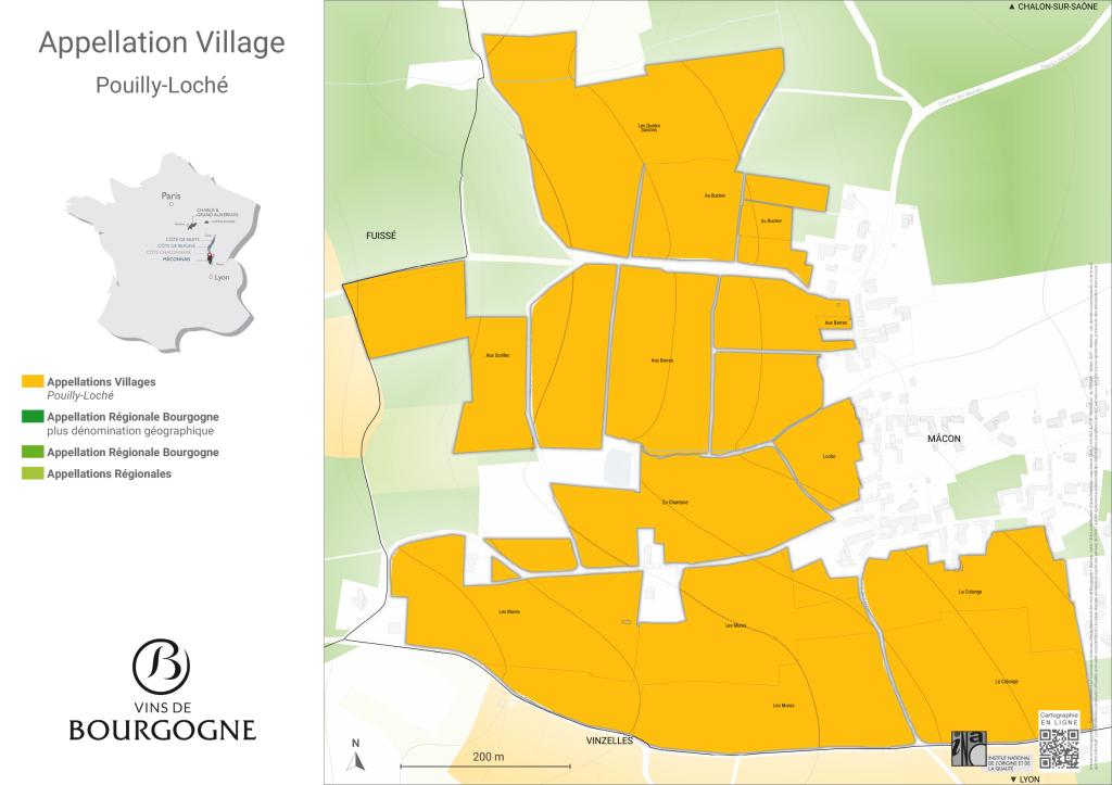 Map Pouilly-Loché