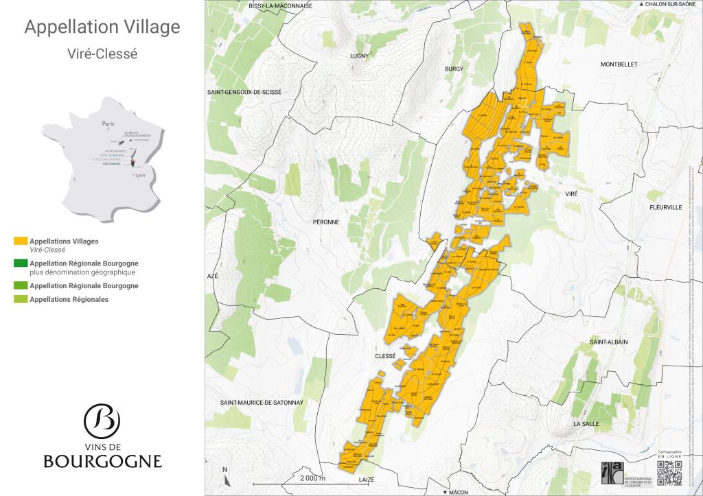 CARTES DE L'APPELLATION Viré-Clessé