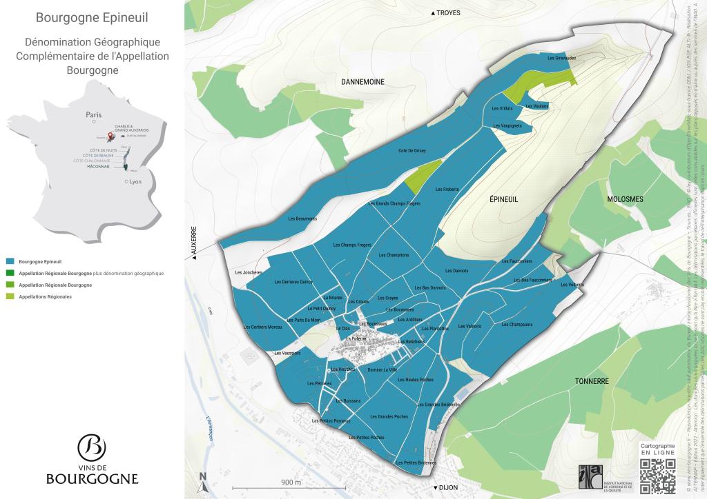 Map Bourgogne Épineuil