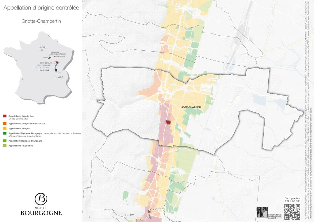 CARTES DE L'APPELLATION Griotte-Chambertin