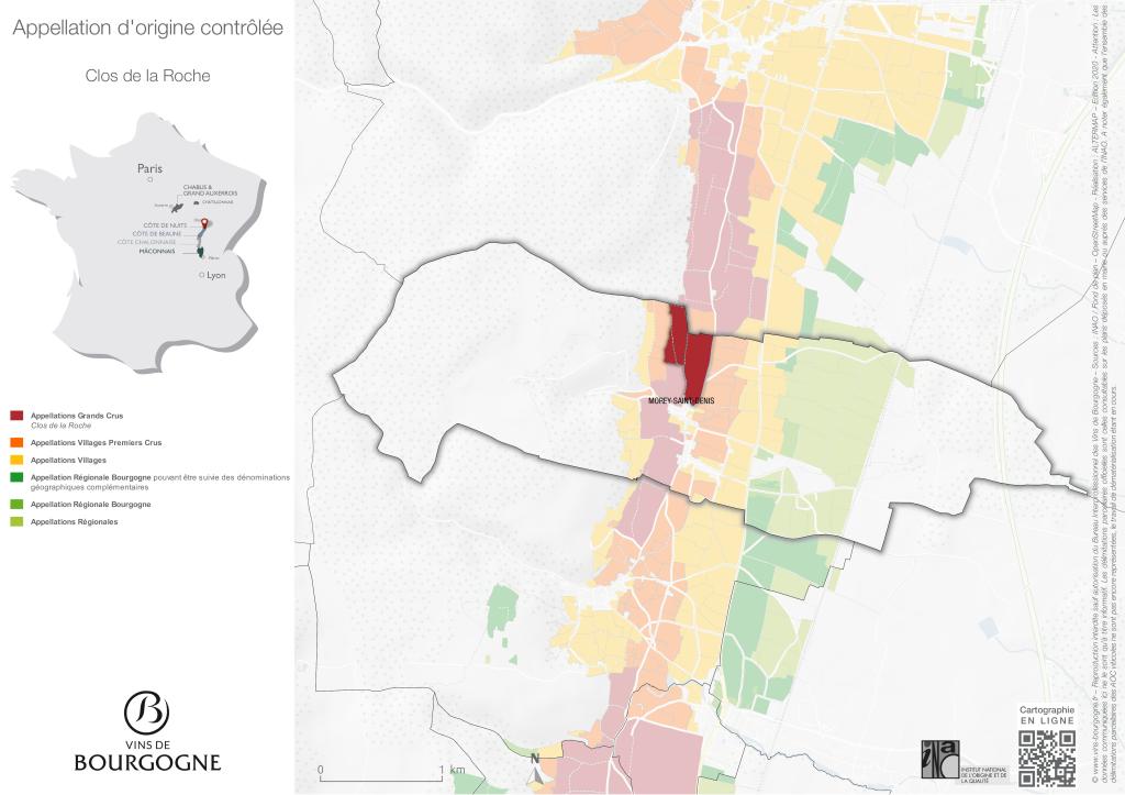 CARTES DE L'APPELLATION Clos de La Roche