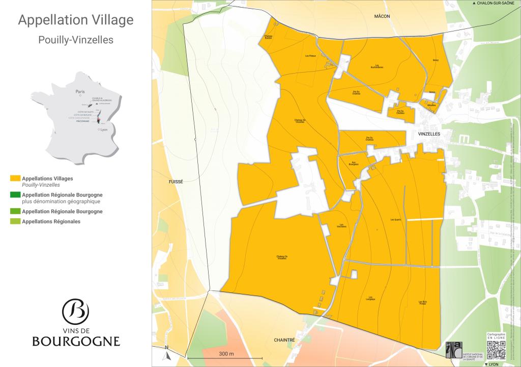 CARTES DE L'APPELLATION Pouilly-Vinzelles