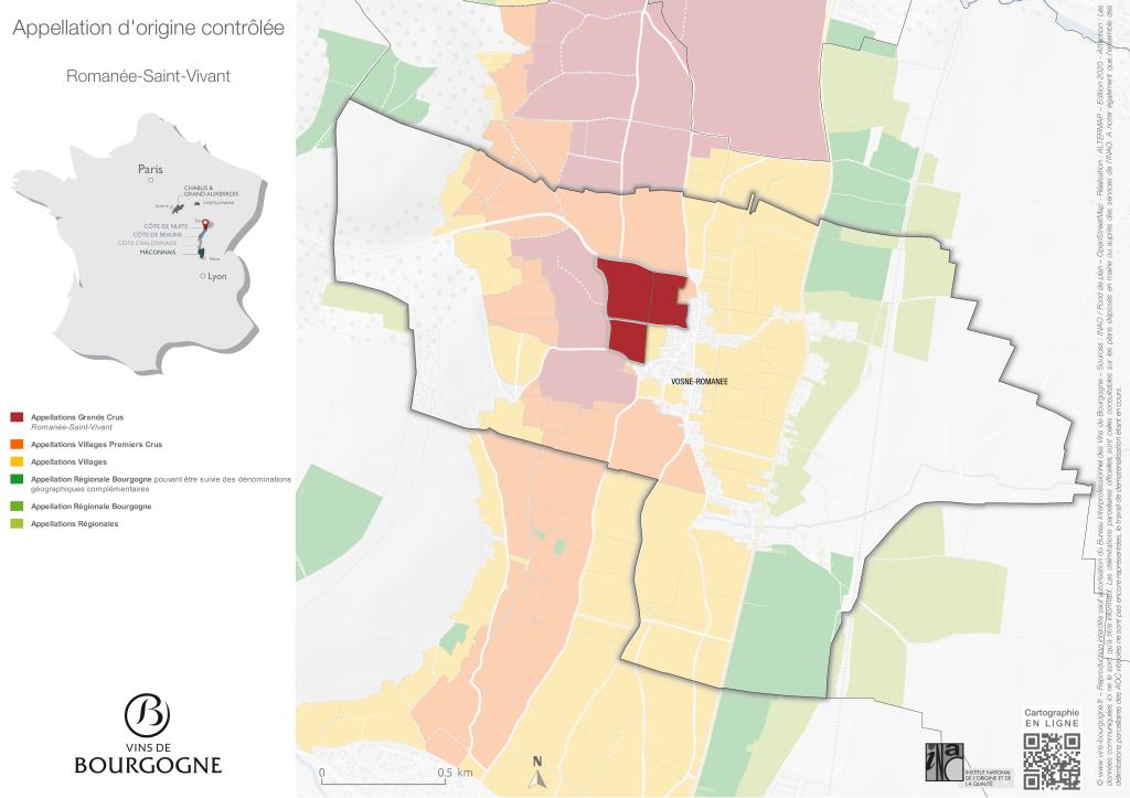 CARTES DE L'APPELLATION Romanée-Saint-Vivant