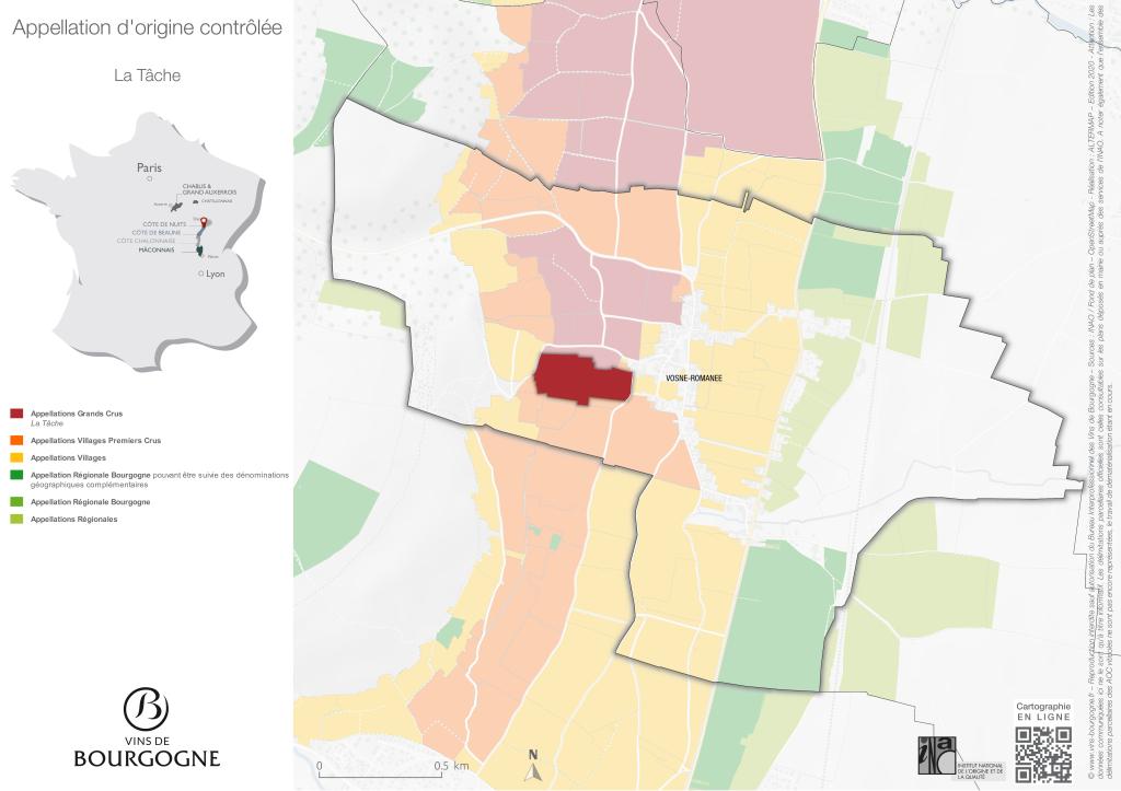 CARTES DE L'APPELLATION Tâche (La)