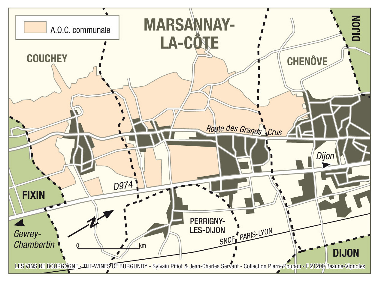 Map Marsannay Rosé