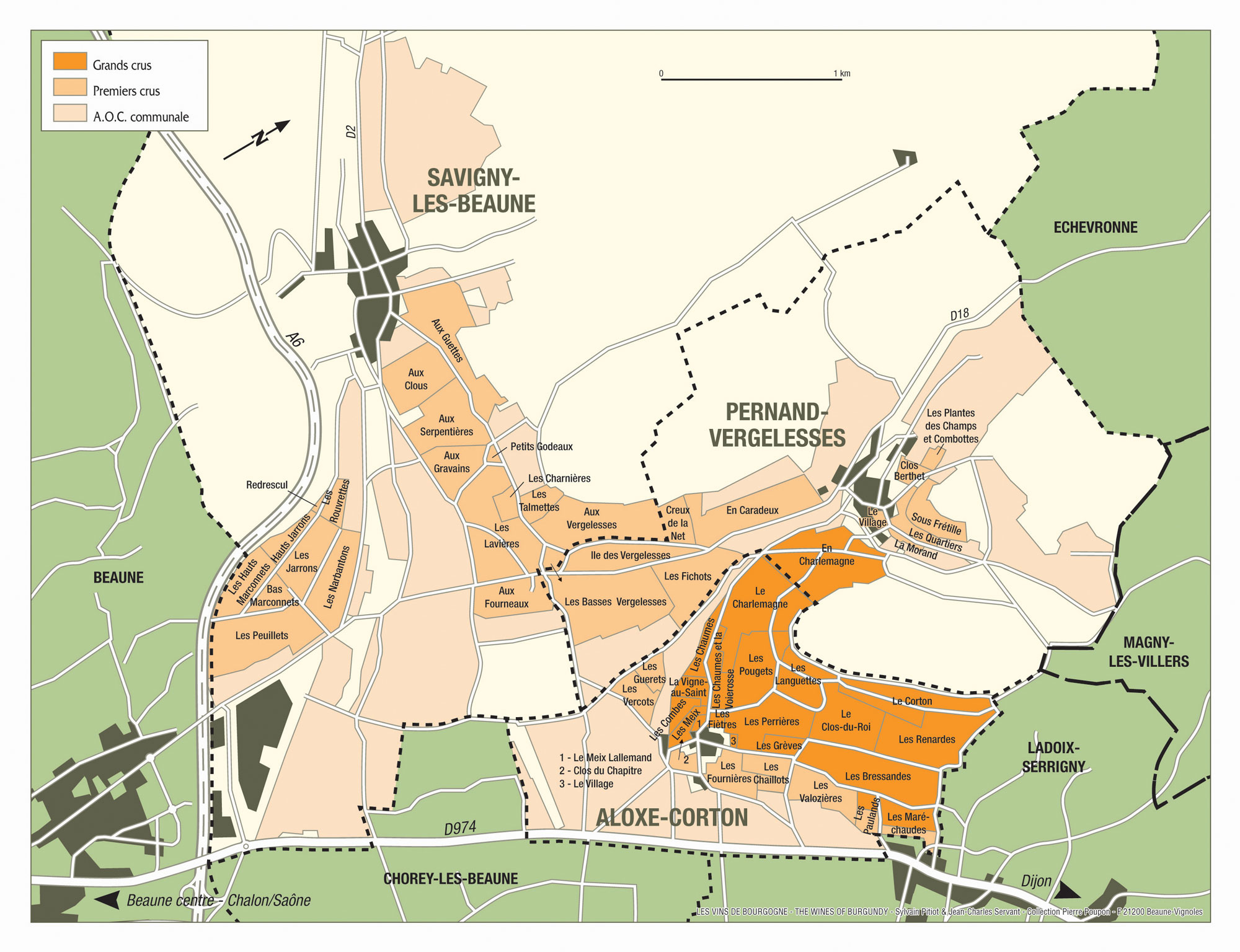 AloxeCorton Bourgogne wines