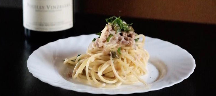 Tuna and Capers Pasta Pairing with Bourgogne Wine
