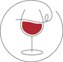 pictogram red wine of Bourgogne 2016 vintage