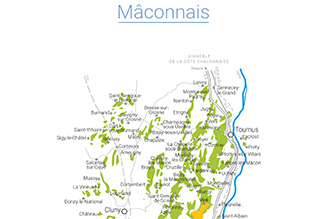 Map of the Mâconnais