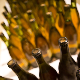 bottles of Bourgogne wine